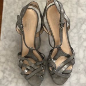 Strappy very comfortable pewter sandals